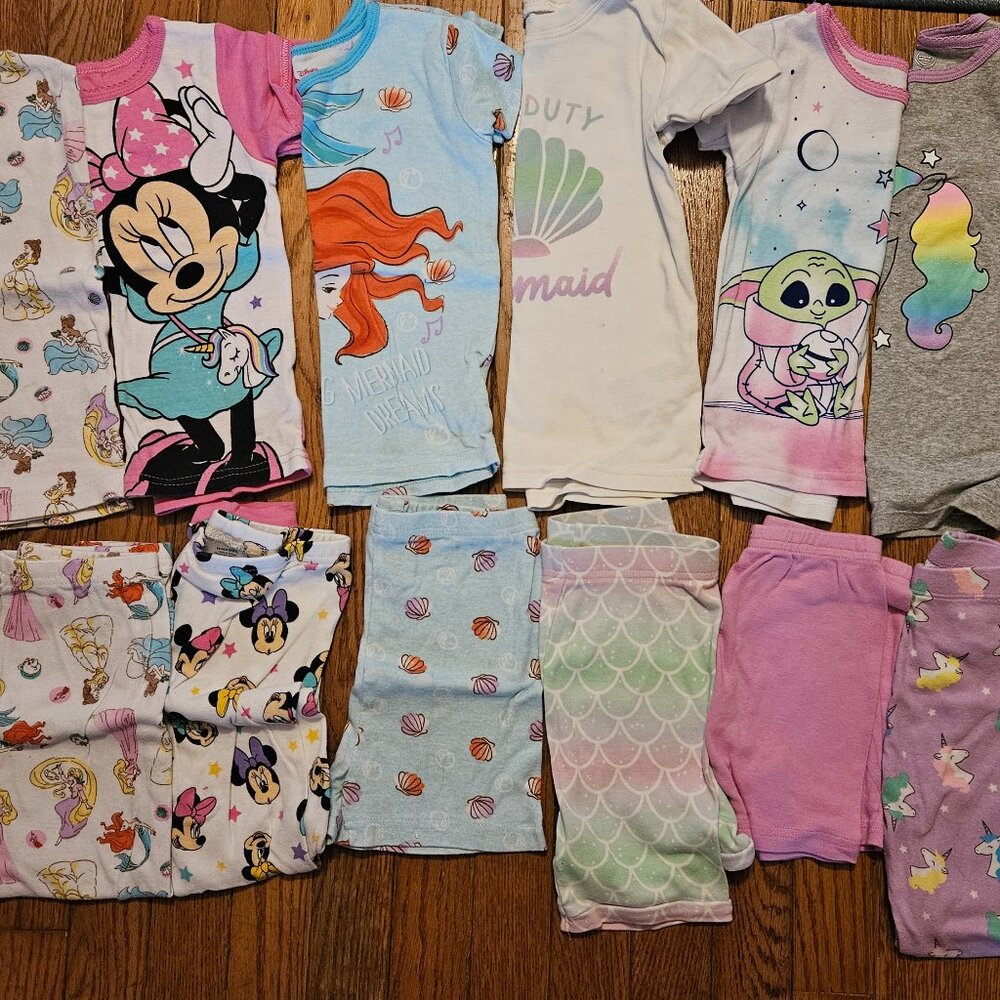 5T short sleeve pajamas lot